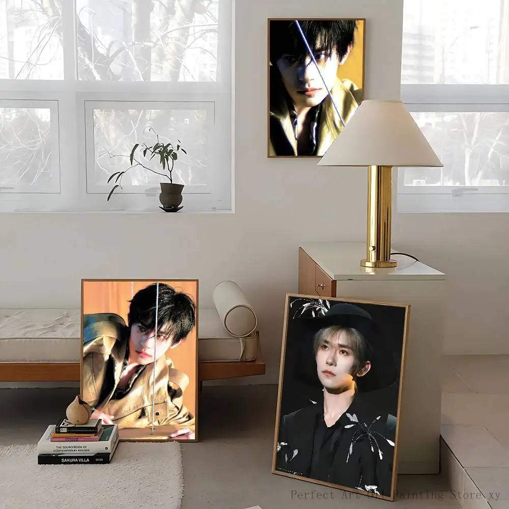 المغني الممثل جاكسون يي المشارك ورقة طباعة غرفة المعيشة المنزلي غرفة نوم مدخل بار مطعم مقهى الفن اللوحة الديكور