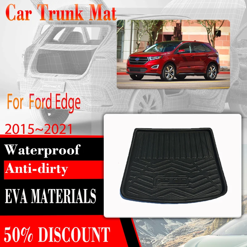 

Car Boot Mat For Ford Edge CD539 2015 2016 2017 2018~2021 Waterproof Trunk Storage Pads Rear Trunk Mats Carpets Auto Accessories