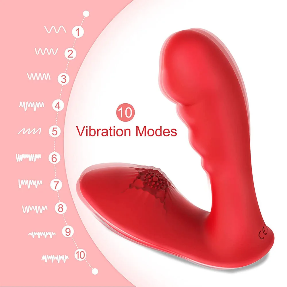 Female Rabbit Vibrator, U-shaped Silicone Vibrating Sex Toy, Rose Stimulator and G-Spot Pleasure, Dual Motor Adult Toy, 10 Vibra
