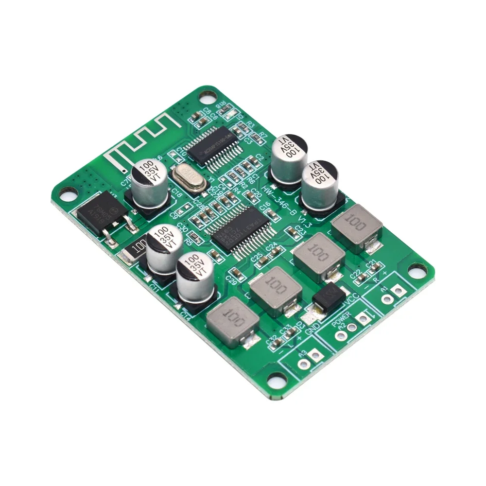 

Wireless Amplifier TPA3110 2X15W 15W+15W Bluetooth Audio Power Board Dual Channel Amp Module for 4/6/8/10 Ohm Speaker DC 10-25V
