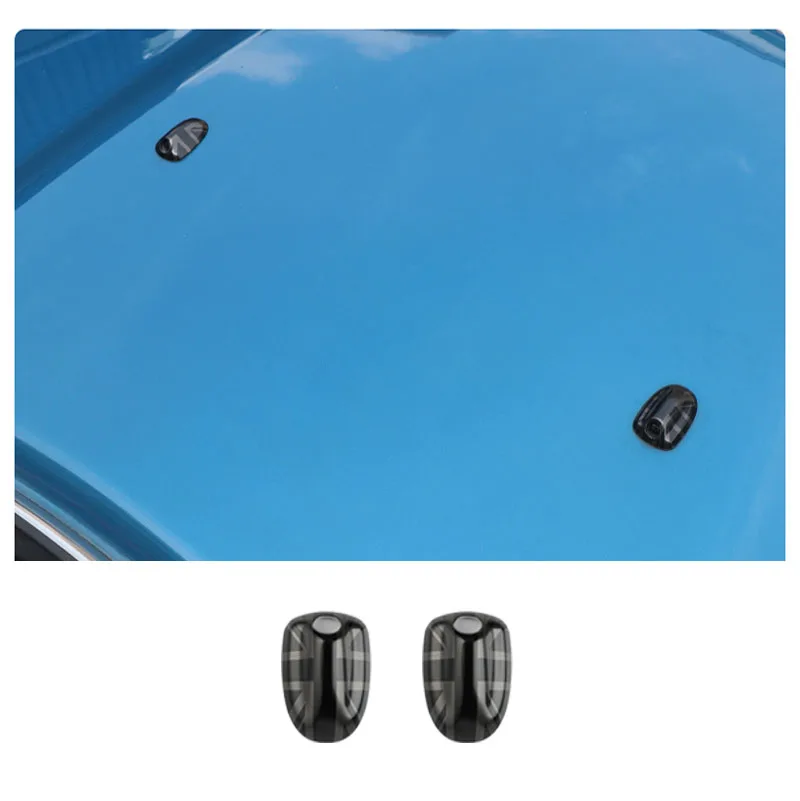 Union Jack Car Wiper Water Spray Nozzle Covers For MINI Cooper S One Countryman Clubman F54 F55 F57 F56 F60 2015-2022
