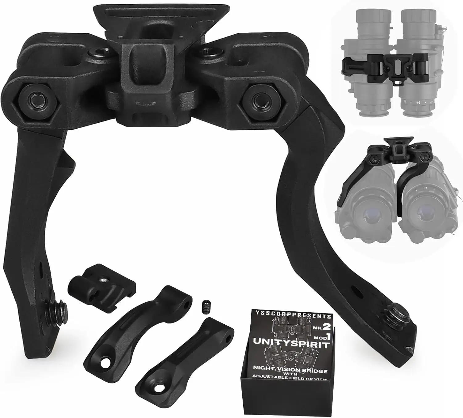 

CANIS SPORT INC Reinforced Adjustable FOV Night Vision Bridge, PVS14 Support, 2 Optics/Digital (UK Standard)
