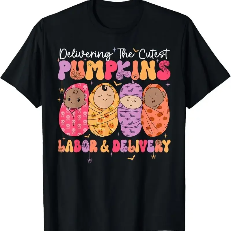 Delivering The Cutest Pumpkins Labor Delivery Nurse Fall T Shirt