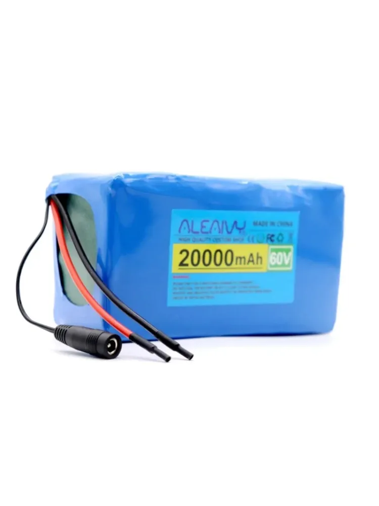60 V 16S2P 20 Ah 18650 Li-Ionen-Akku 67,2 V Lithium-Ionen 20000 mAh Ebike Elektrofahrradroller mit 30 A BMS 750 W 1000 Watt
