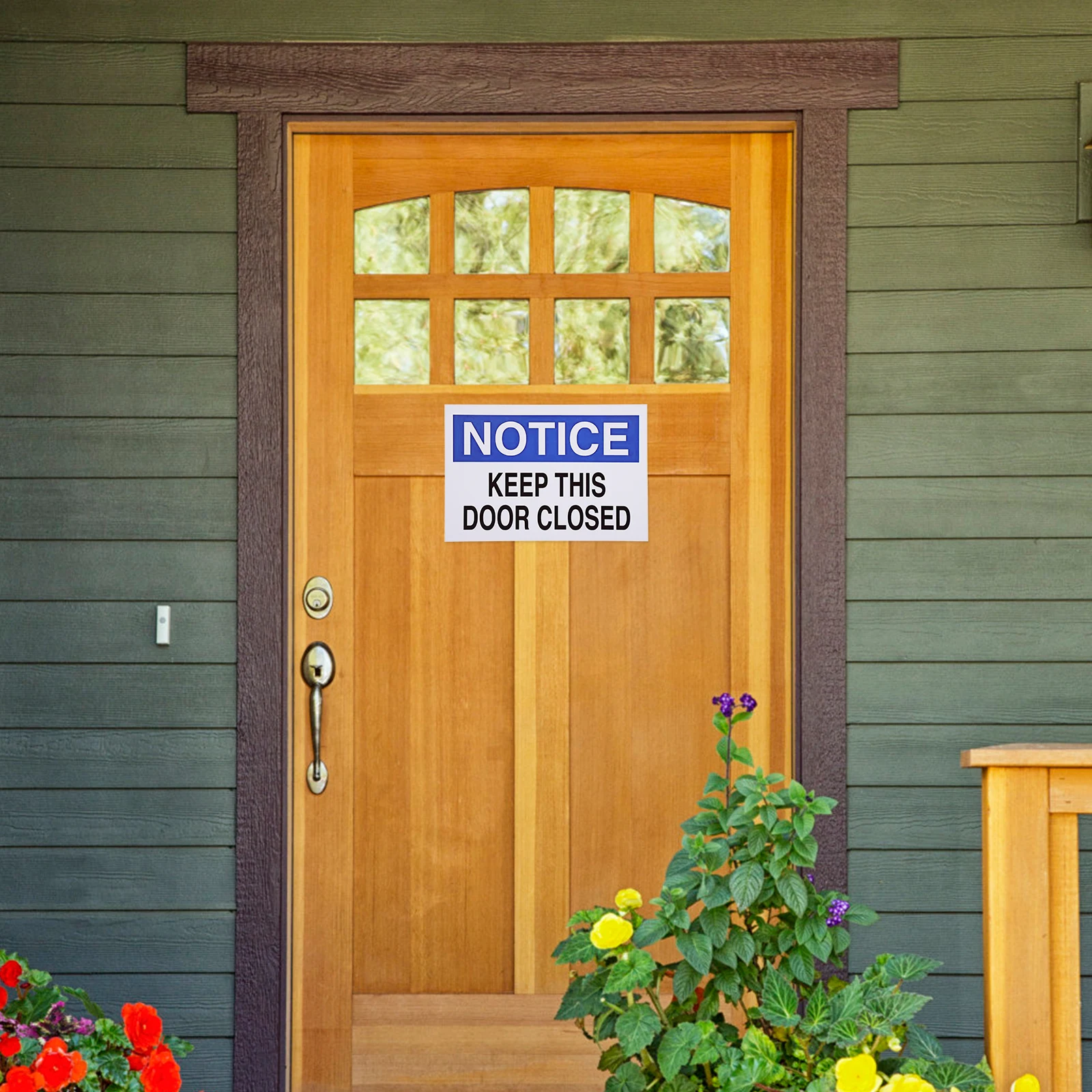 

Aluminum Keep Door Office Warning Notice Board Front Store Use Visible Easy Installation Notice Keep This Door Closed