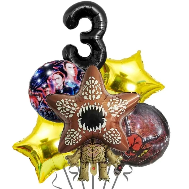 Strange Story Cartoon Foil Balloons Carnivorous Flower Festival Decoration Latex Birthday Party Balloon Christmas Supplies