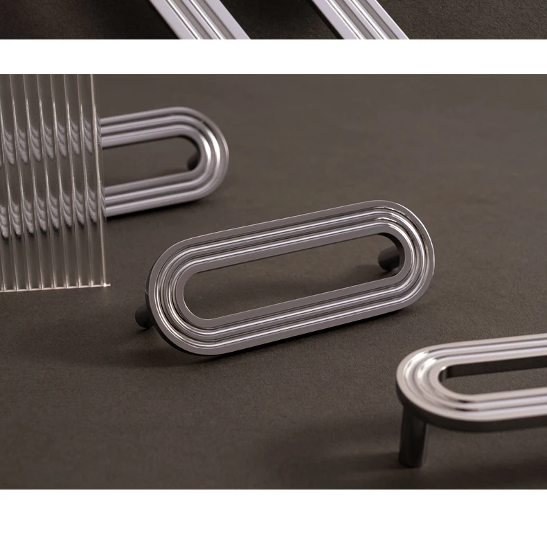 Chrome finished solid brass cabinet handle — supplier illustration 19