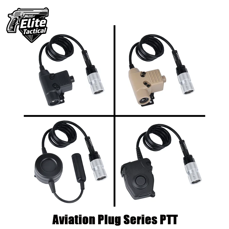 

Tactic Aviation Plug Series PTT For MSA/EARMOR/TCA/TRI Headset Accessories Dummy Mode