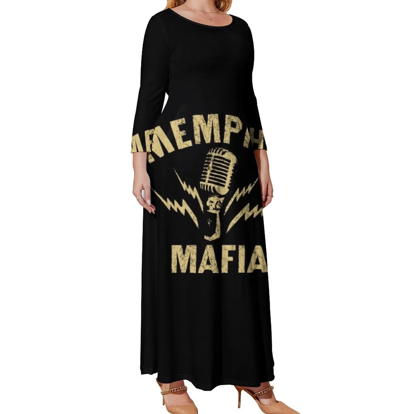 

Memphis Mafia Vintage Gift For Men Women Long Sleeved Dress birthday dress prom clothes