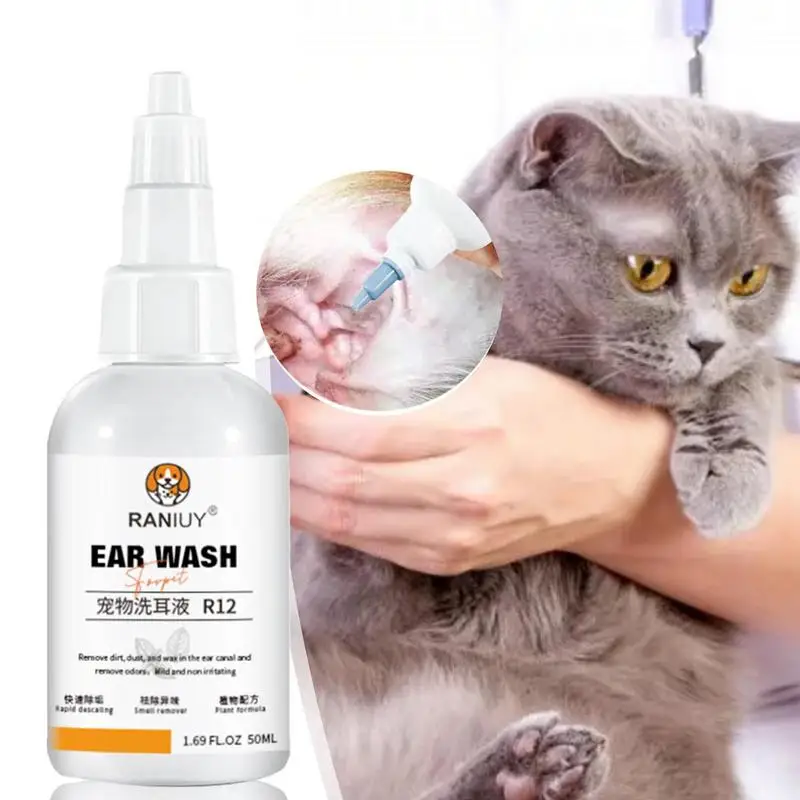 Cat And Dog Ear Cleaner Earmite Ear Drops Dogs Ear Wax Cleaning Agent Ear Mites Remover Pet Contagions Controller Pet Products