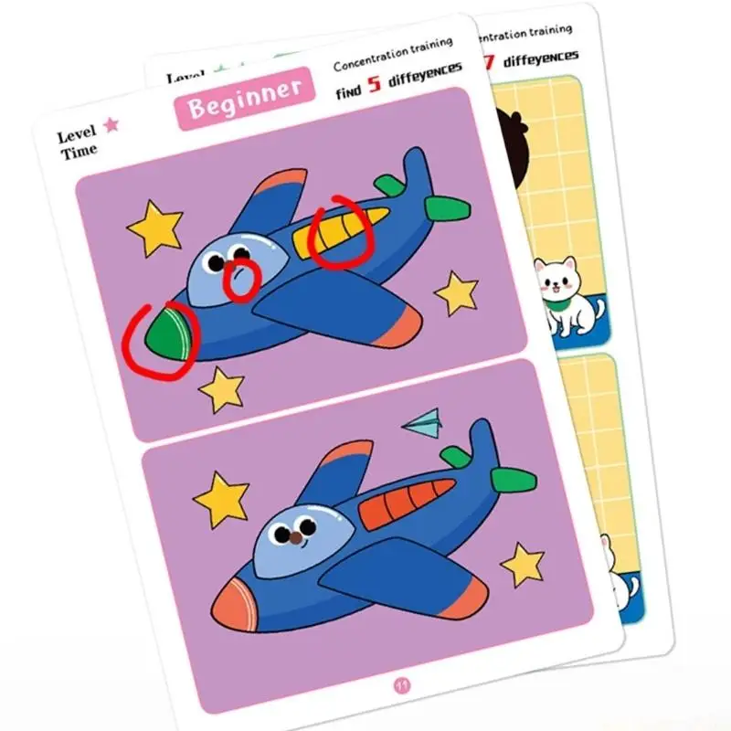 Engaging Attention Building Improvement Activity Cards With Rounded Corners Safe Learning Tool For 3 Year Old Children