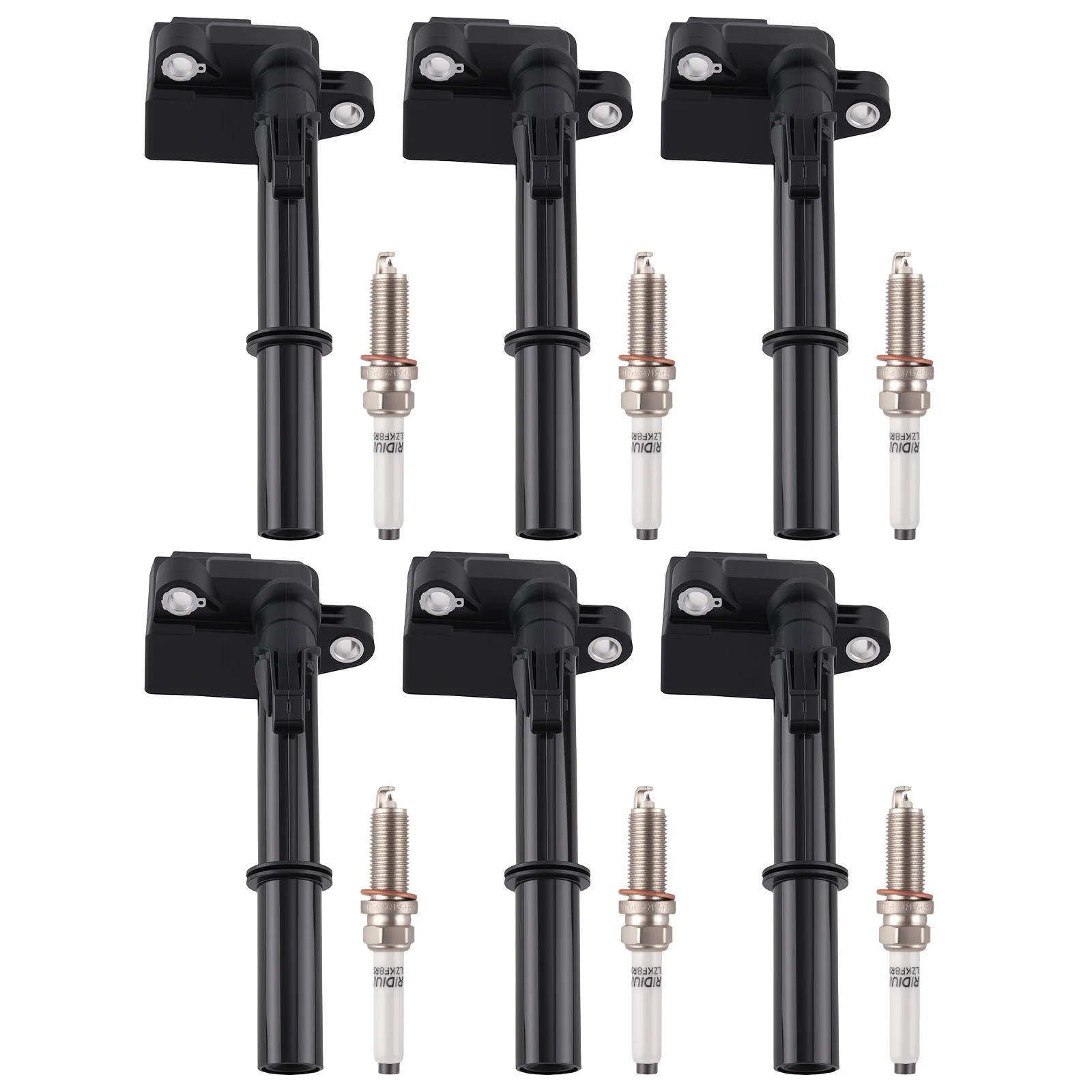 6Pcs Ignition Coils… - image
