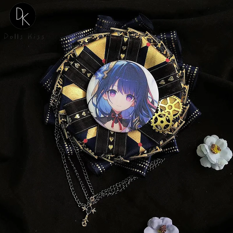 

Luxury Black Anime Badge Holder for 58-75 mm Ita Bag Pins Display Ita Bag Accessories for Badges Girls Itabag Accessories Gifts