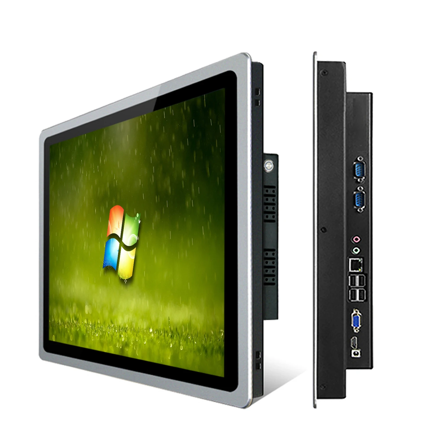 17 19 21.5 Inch industrial computer panel pc all-in-one pc with capacitive touch screen tablet pc built-in wifi com win10 pro