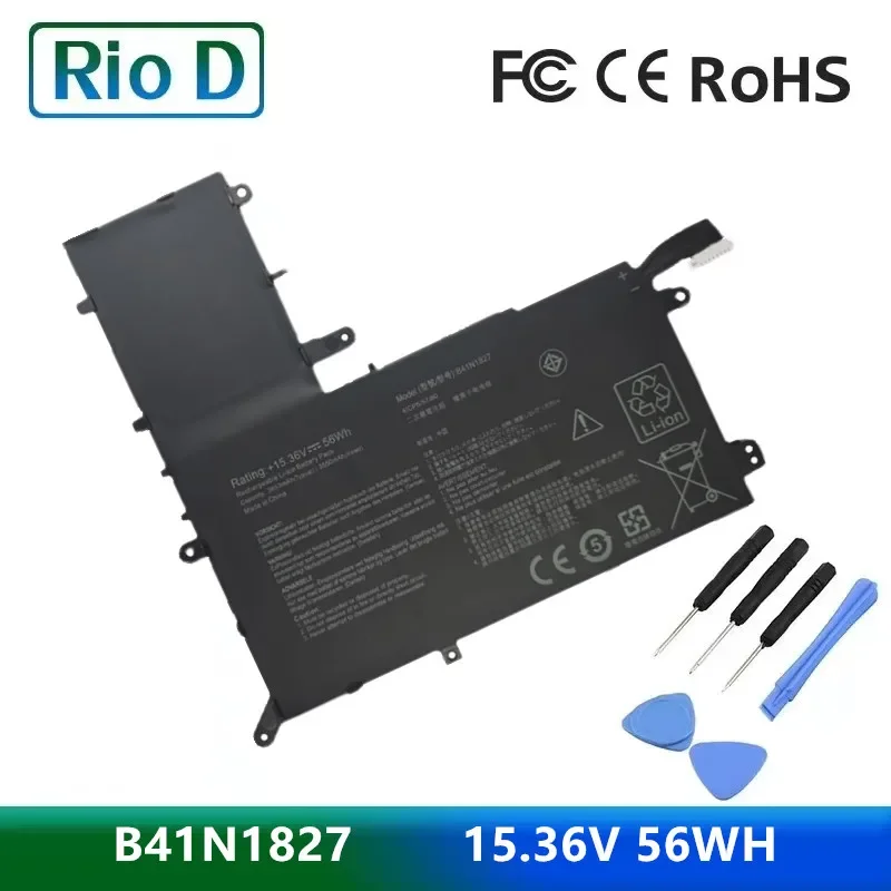 

Новинка B41N1827 15,36 V Аккумулятор для ноутбука Asus ZenBook Flip 15 UX562FD UX562FA-AC033T AC028T AC022T AC051T AC050T 0B200-03070200