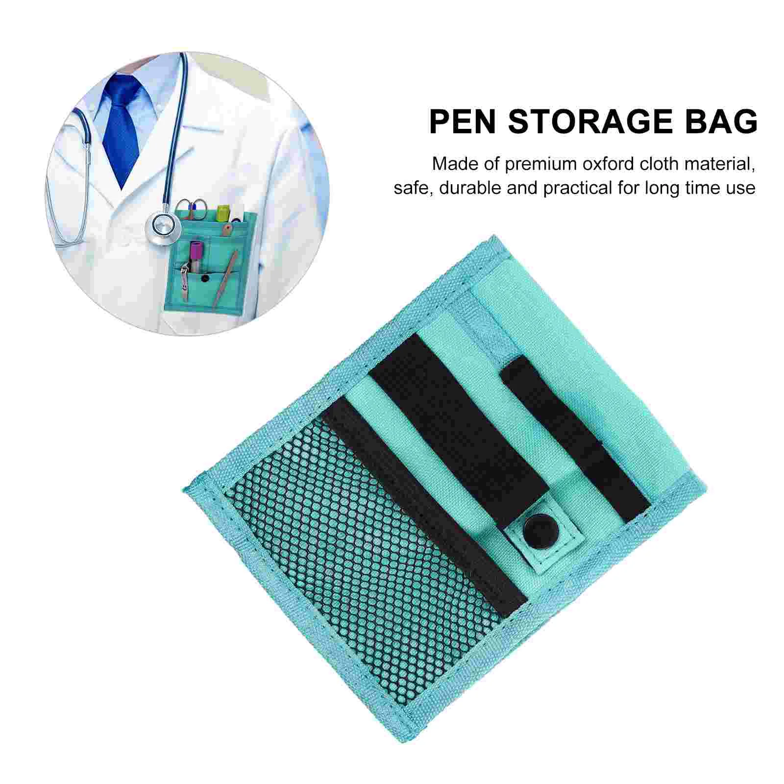 

Doctor Breast Pen Holder Pen Office Storage Bag Chest Organizer Oxford Cloth Fall-proof Pouch Nurse