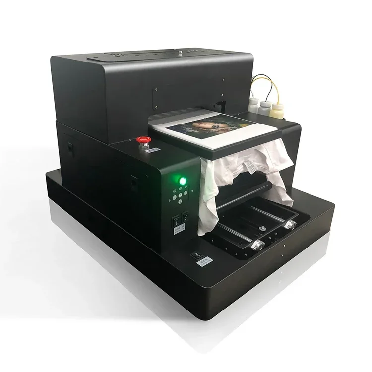 

High Quality Small size A3 DTG format flatbed printer for coats hats socks hoodie T-shirts and textile printing machine 3250T