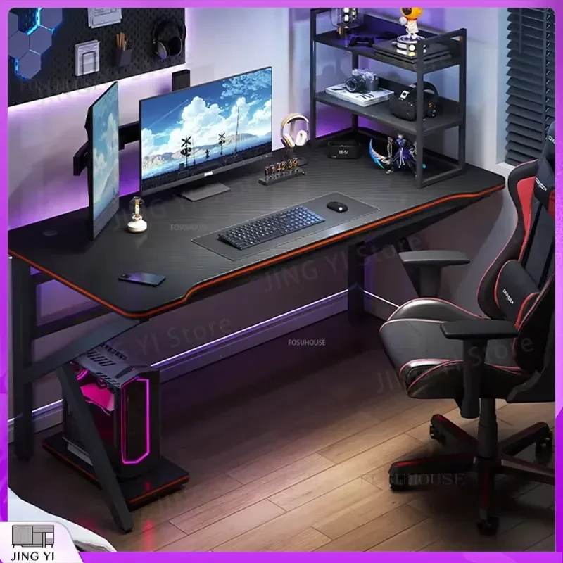 

Carbon Fiber Gaming Desk Professional Office Desk for Laptop Computer Workstation Ergonomic Study Table Bedroom Reading Desk