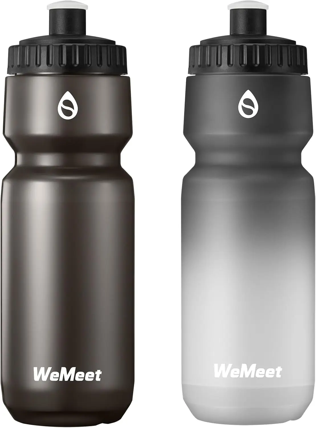 

Leak Proof Bicycle Water Bottle 2-Pack, BPA Free, 24oz, for Cycling & Gym
