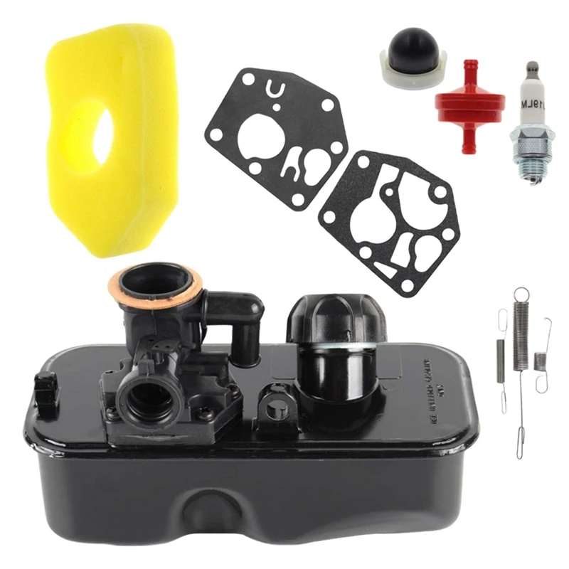 

A87D-795477 Carburetor 494406 Fuel Tank Briggs & Stratton 10A902 Engine Replace 699660 498811 794161 795469 494406 698369
