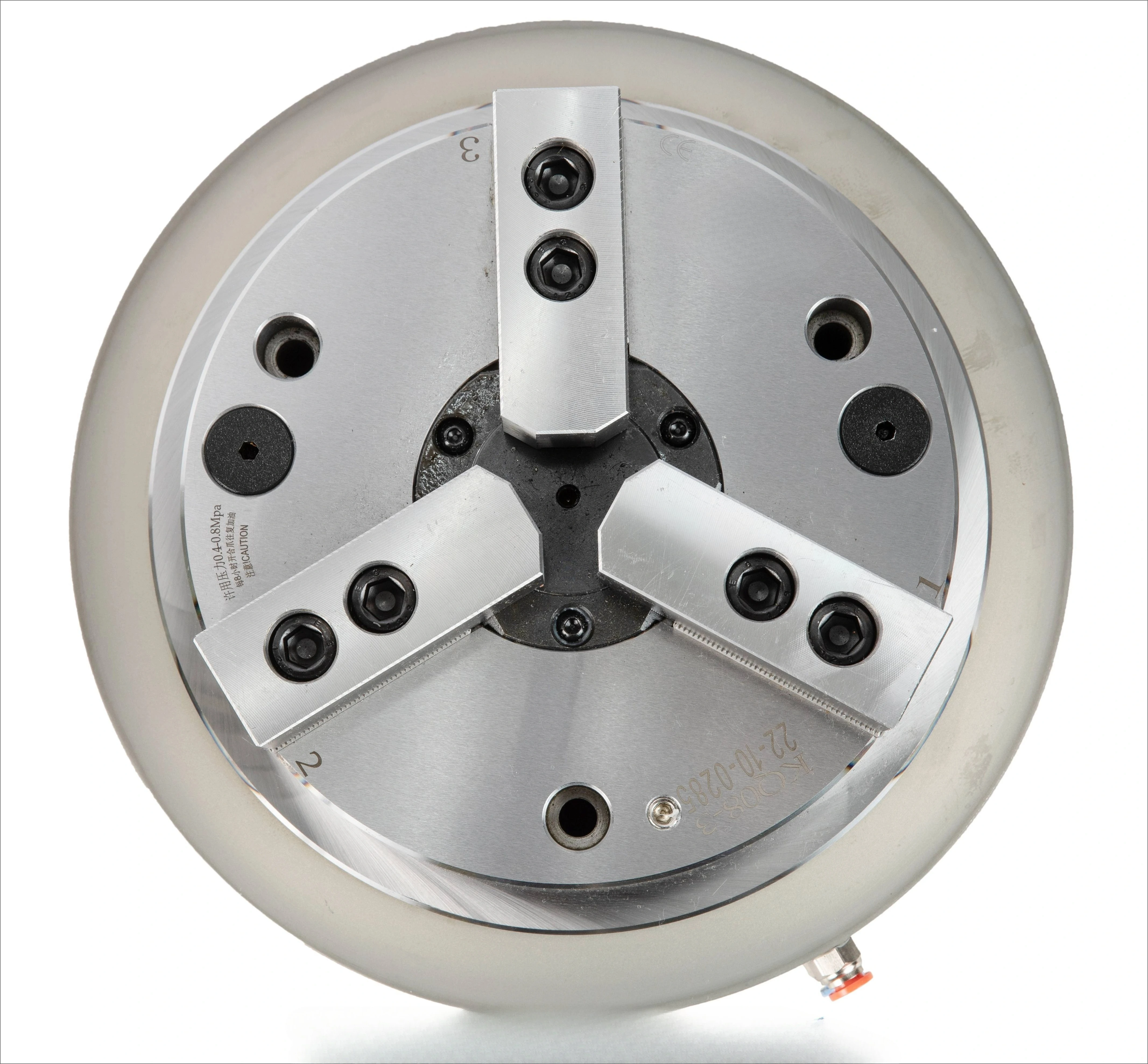 with High Accuracy for Industrial CNC ApplicationsFront Mount Pneumatic Chuck