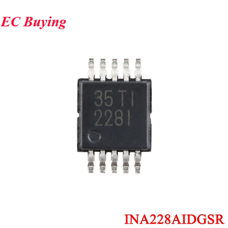 5Pcs/1pc INA226 226 INA226AIDGSR INA228 INA228AIDGSR 228I INA228AQDGSRQ1 228Q Bidirectional Current Power Monitor Chip IC