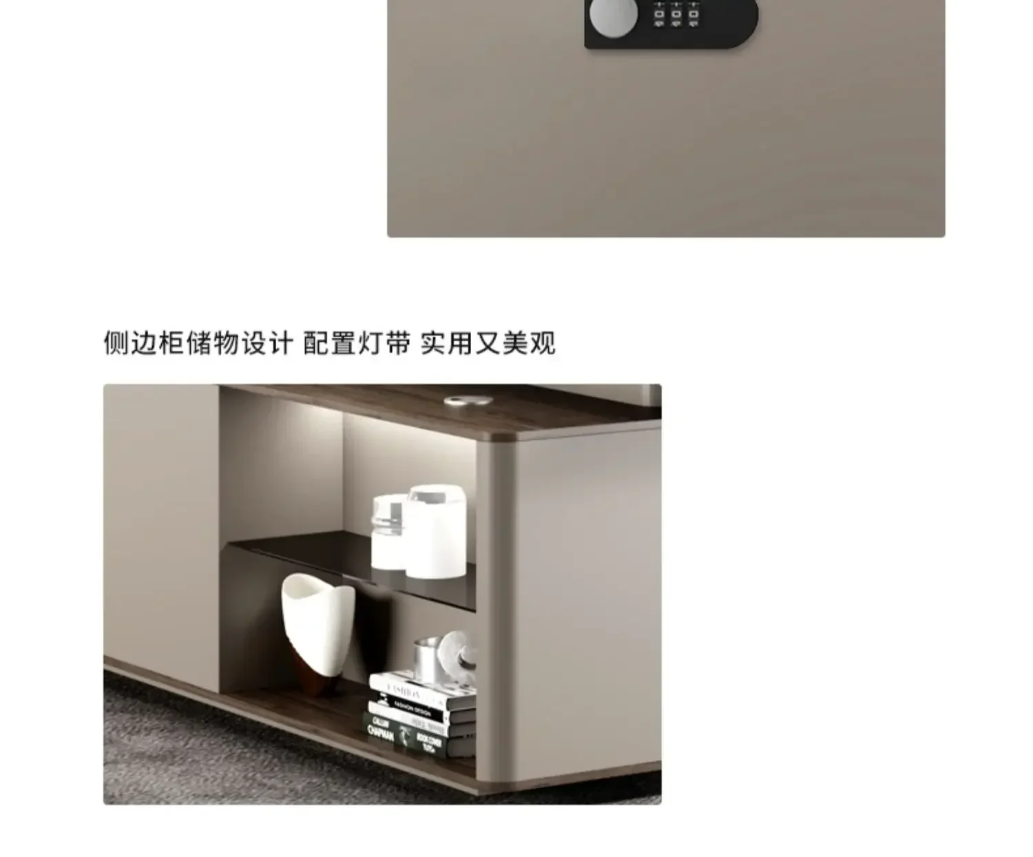 Simple desk, modern manager, president's office desk and chair combination, light luxury desk
