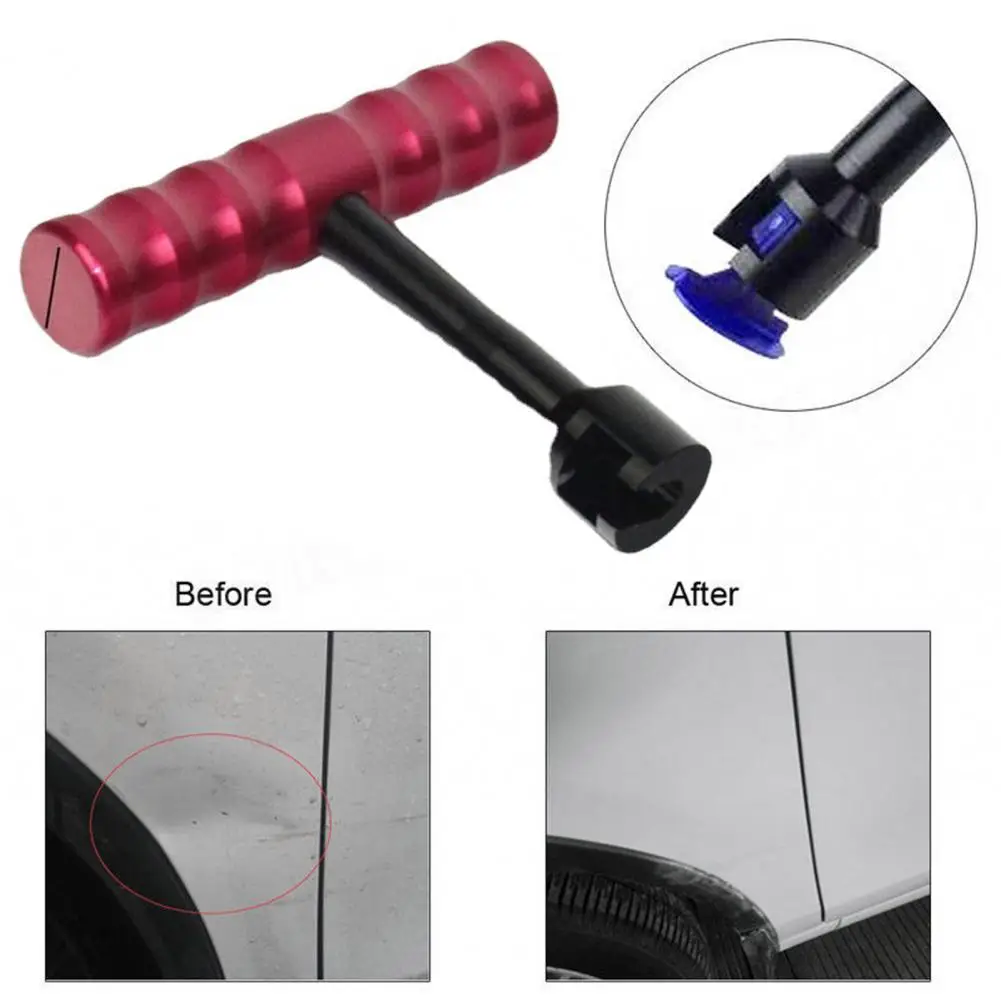 Car Dent Puller Tool Mini Portable Car Dent Puller with Anti-slip T-shape Handle for Universal Suv Truck Auto Sunken Body Pit