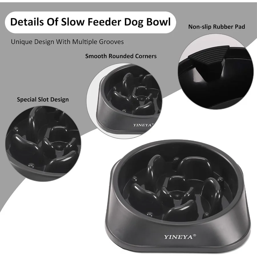 تغذية بطيئة للكلاب Bs مستلزمات الحيوانات الأليفة التي تبطئ تناول الطعام أغذية الحيوانات الأليفة Bs كلب المتاهة للسلالات المتوسطة