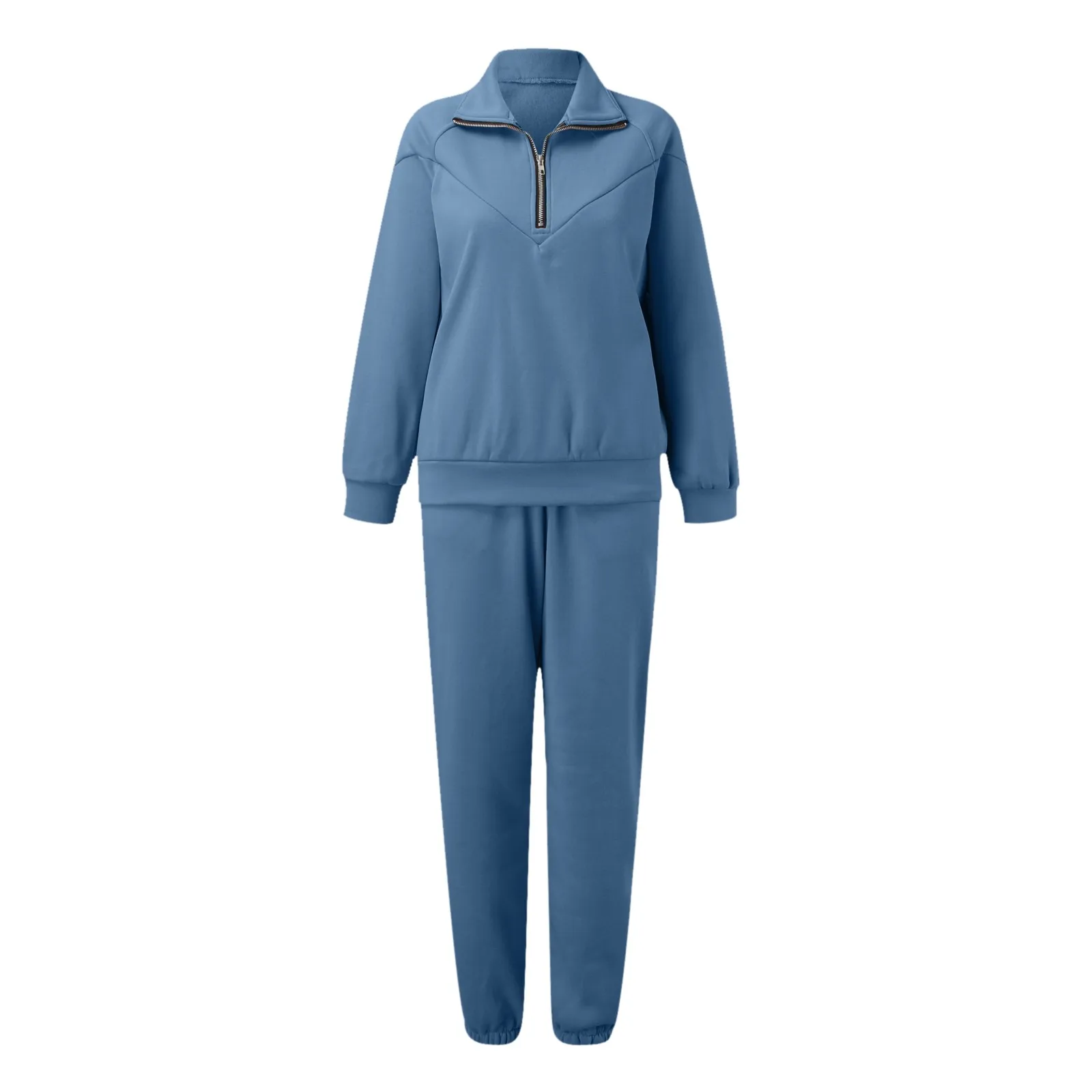 Autumn Womens Tracksuit 2 Pieces Set Long Sleeve Fleece Pullover Hoodies+ Sweatpants Suit Winter Warm Tracksuit Oversized Suits