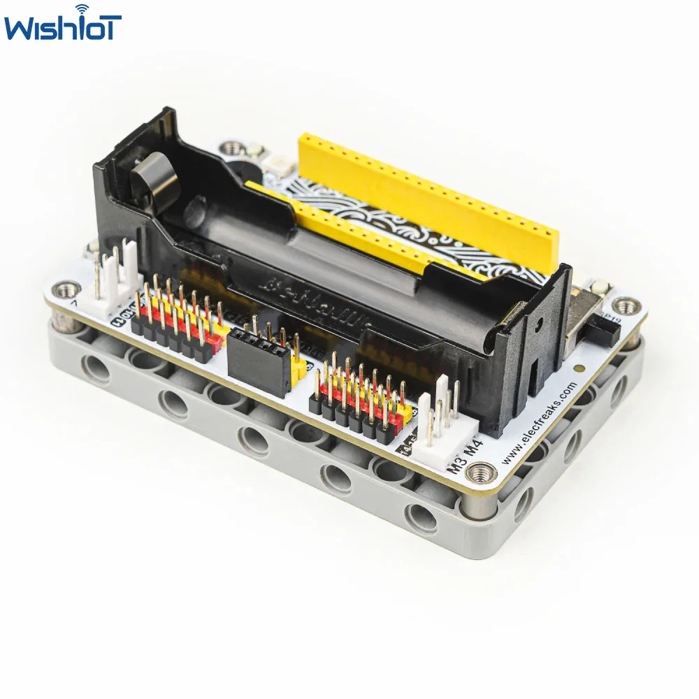 ELECFREAKS-Placa de ruptura Wukong2040 para Raspberry Pi Pico, compatible con microbloques y Python, batería 18650, bloques de construcción compatibles