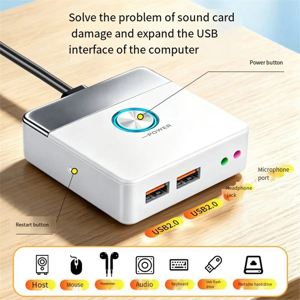 Computer Desktop Power Control Switcher Internet Bar Desktop Switch Extension Cable External PC Switch A