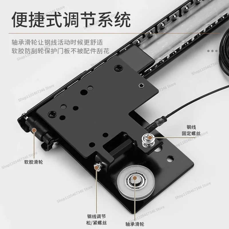 For Hidden Swing Door Track Cabinet Wardrobe Plug-in Folding Telescopic Hidden Swing Door Hardware Accessories