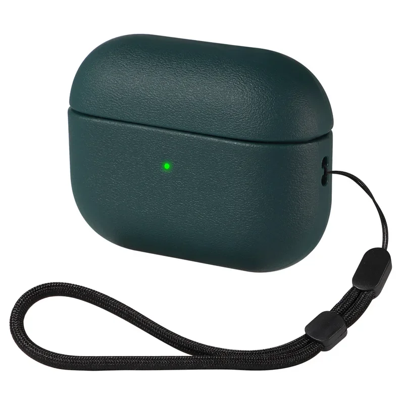 Leerkorrel Case Voor Airpods Pro 2 Voor Airpods Pro 3 Case Airpods 4 3 Apple Bluetooth Oortelefoon accessoires Bescherm Machine