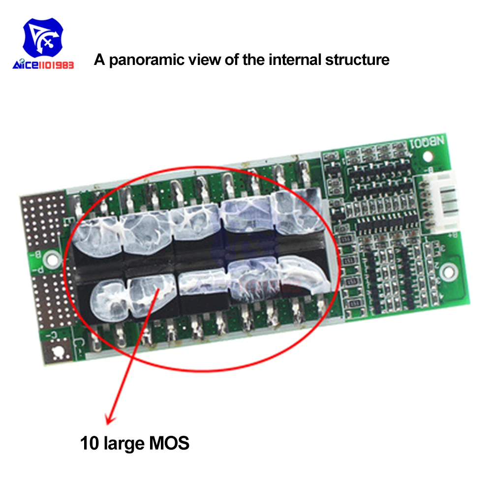 4S 12V 100A Lifepo4 BMS Protection Board Module 3.2V With Balanced Inverter UPS Packs Energy Storage BMS Battery Protect Charger