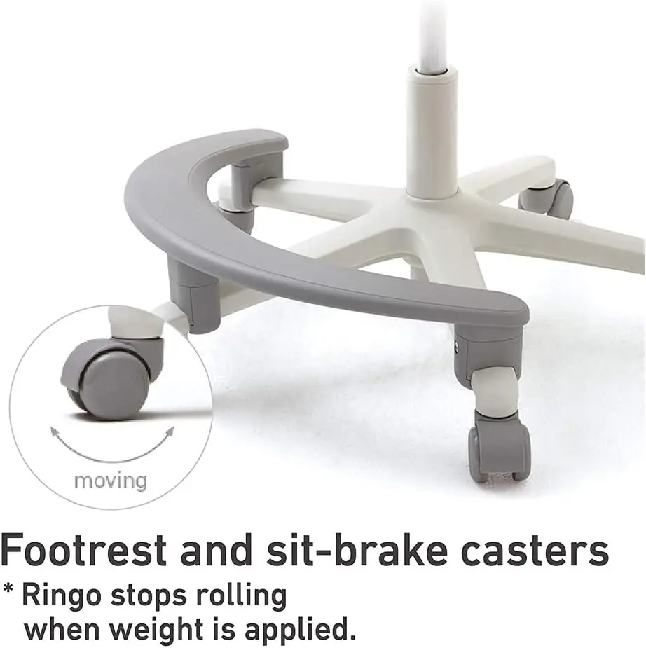 Ringo Kinder Schreibtischs tuhl: ergonomischer Kinder stuhl mit Fuß stütze, 4-stufige Wachstums funktion, einstellbare Sitzhöhe,