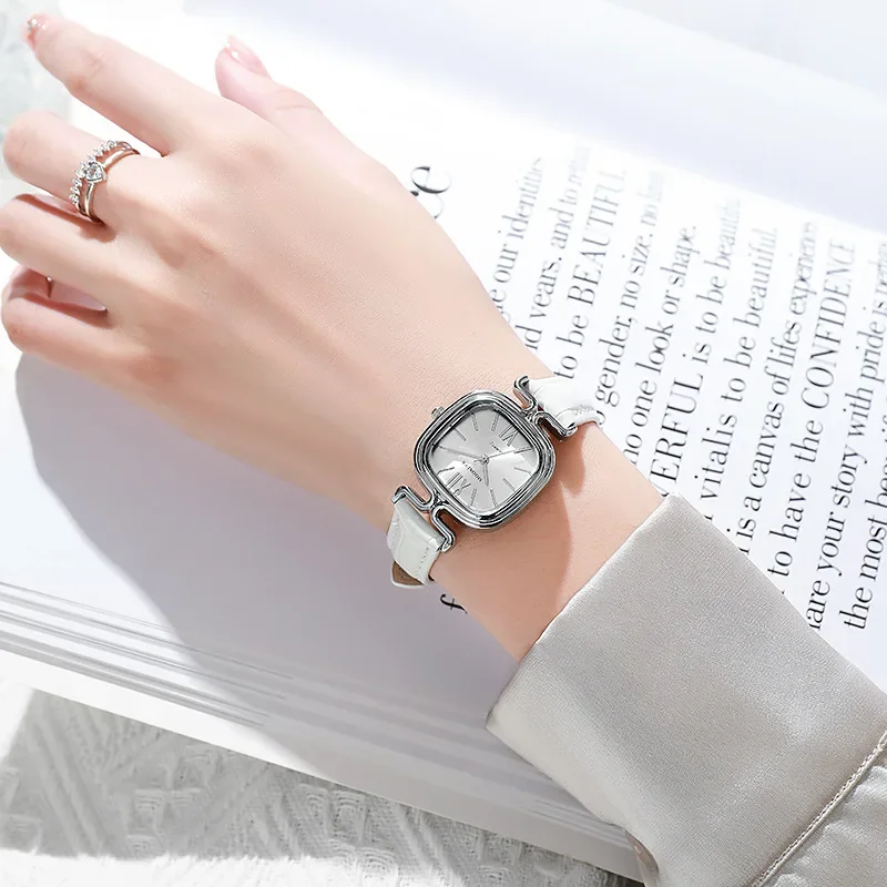 

Hot Sales Women Watch Square Dial Thin Leather Strap Quartz Wrist Watches Elegant Ladies Watches Casual Relógio Montres Femmes