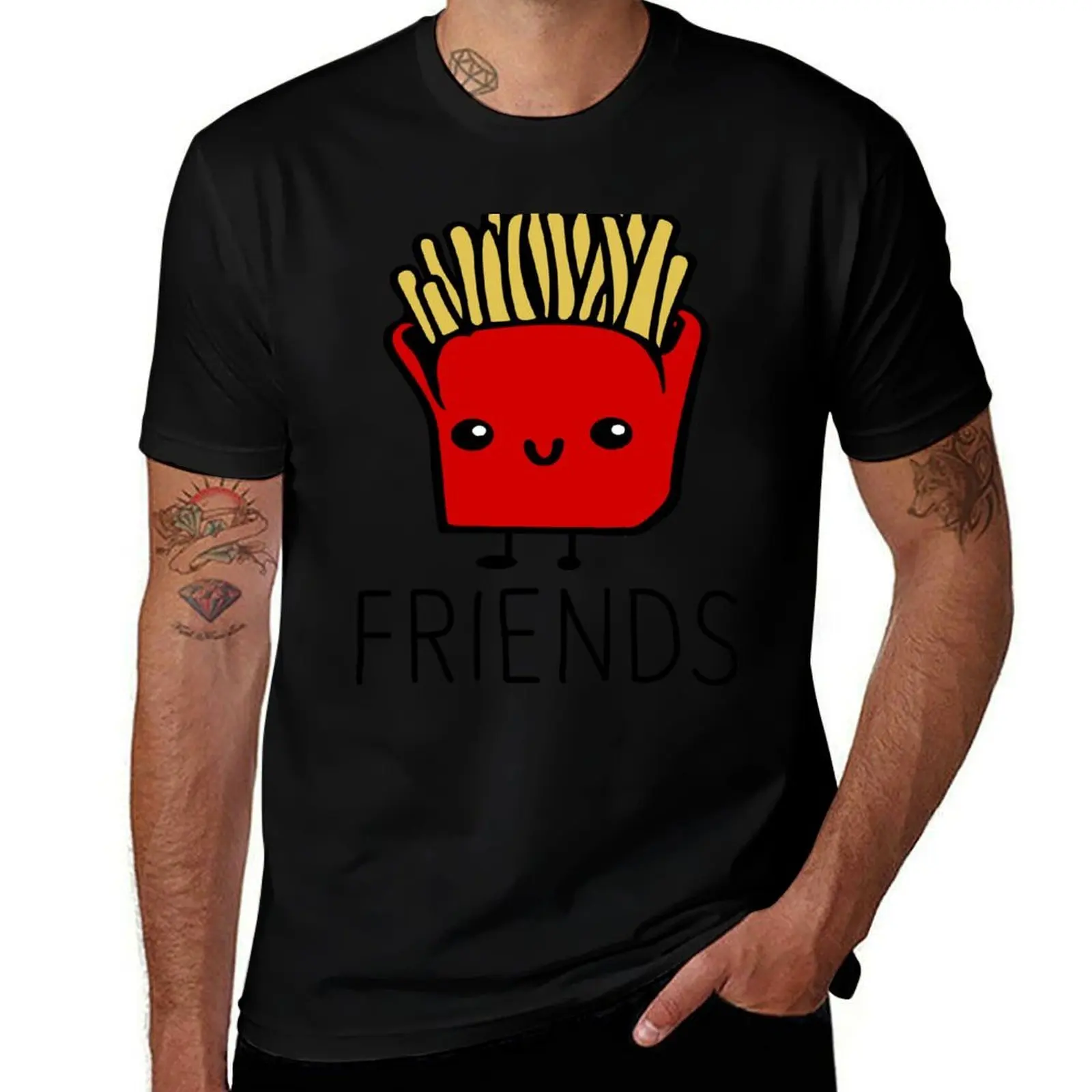 Best Friends Clothing - The French Fries T-Shirt Cool Dry Performance T-Shirt