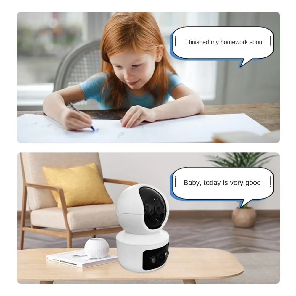 360° Wireless WiFi Surveillance Camera 2K 2-Way Talk WiFi Indoor Camera Automatic Tracking Night Vision