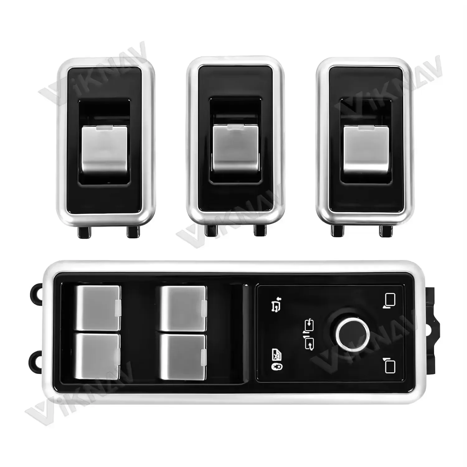 LCD Power Window Control Button, LCD Electric Window Switch Kit Electric Door Window Switch Assembly Replacement for Discovery 5