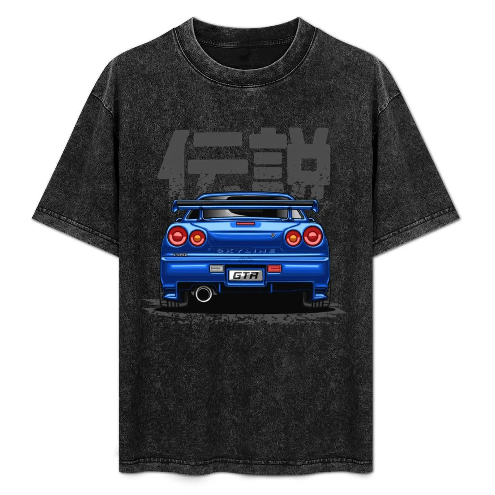 

Monster Skyline GTR R34 (Paradise Blue) T-Shirt essential t shirt graphic shirts tee shirts for men