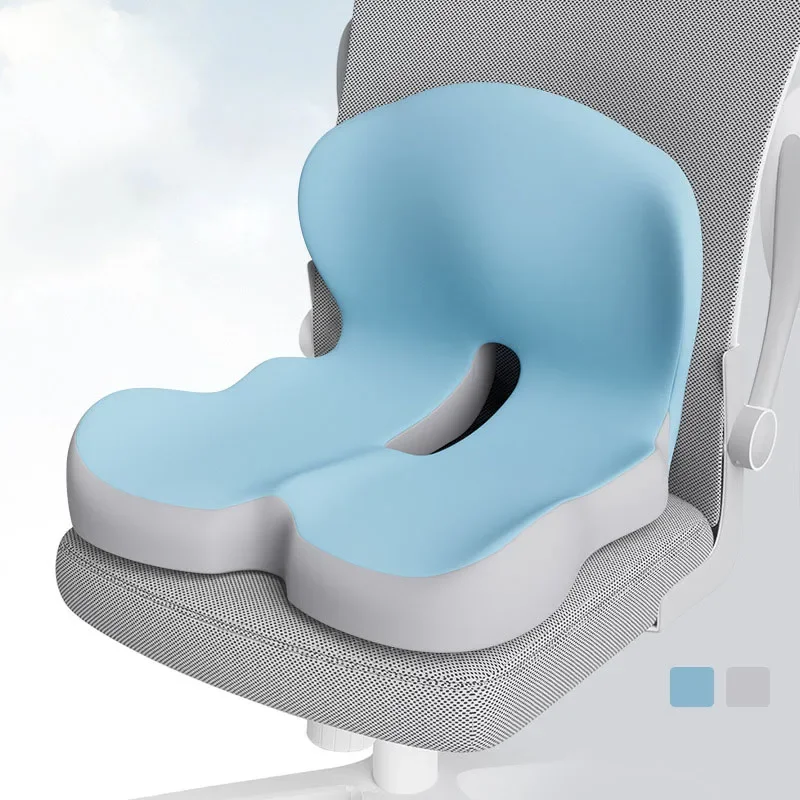 2025 New Memory Cotton Car Seat Cushion Ergonomic One-Piece Chair Cushion with Backrest Anti Pressure Waist Pad for Adults