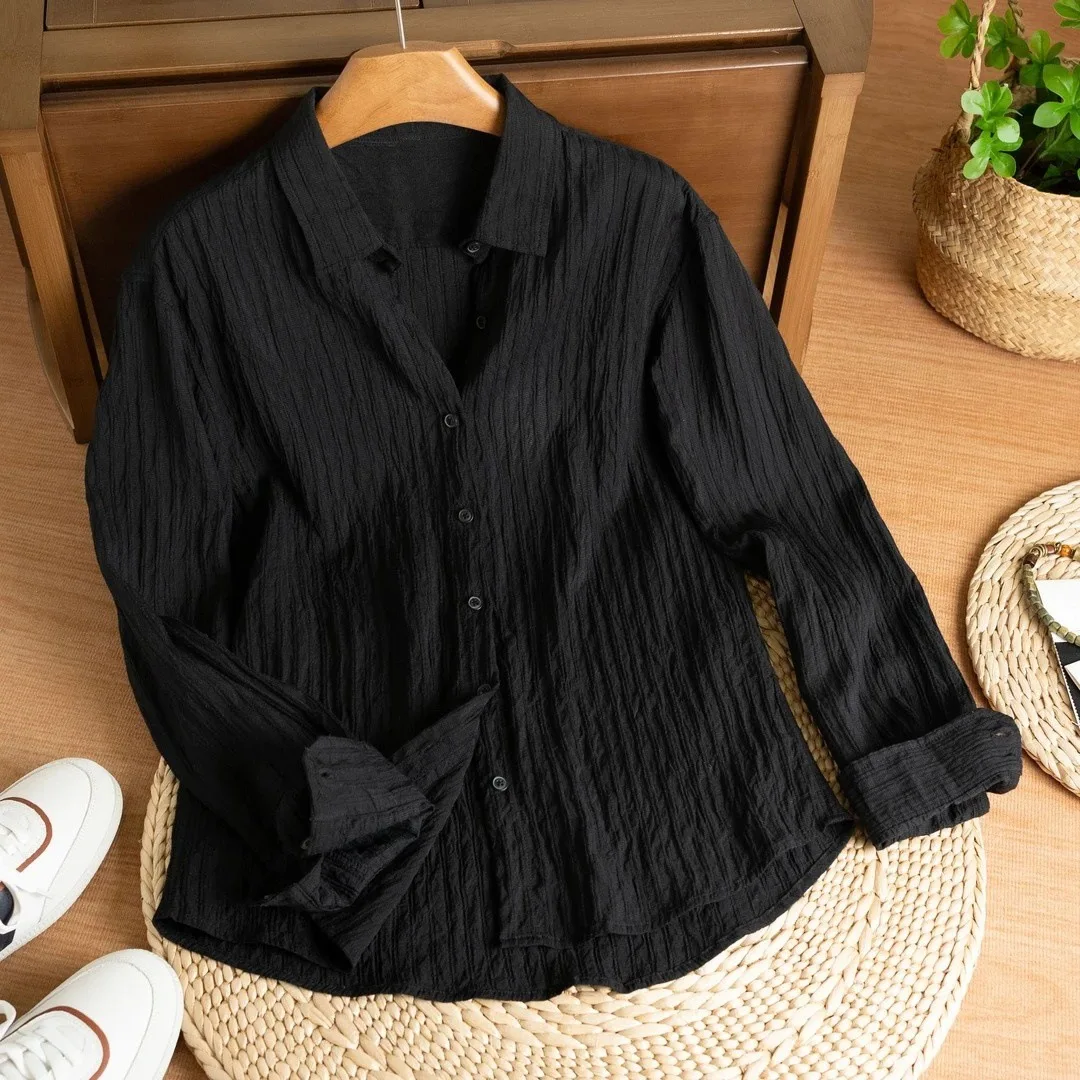 Men's High-end Spring/summer Old Money Style Casual Loose Shirt Long-sleeve Business Thin Jacket