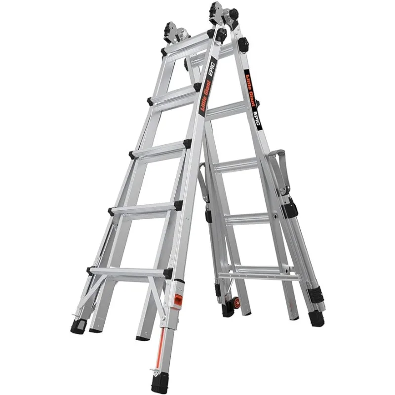 

Little Giant Ladders, Epic, M22, 22 foot, Multi-Position Ladder, Aluminum, Type 1A, 300 lbs weight rating, (16822-818)