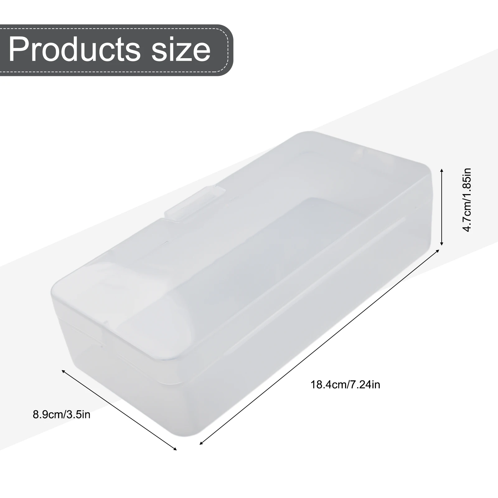 Clear Rectangle Plastic Storage Container for Repair Workshops Organizing Screws Nuts Bolts Beads and Small Electronic Parts