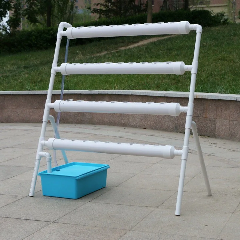 Ladder family balcony vegetable planter hydroponic hydroponic soilless cultivation equipment Pipeline vegetable rack External