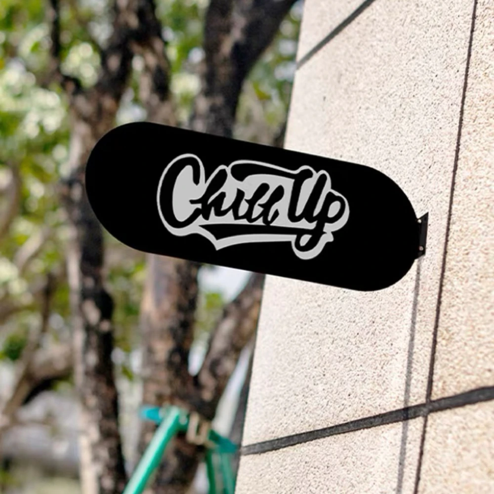 Modern Side Mount Metal Signboard Double Sides Printed  Custom Logo Text Wall Signage for Shop Store Salon Hotel Office Company