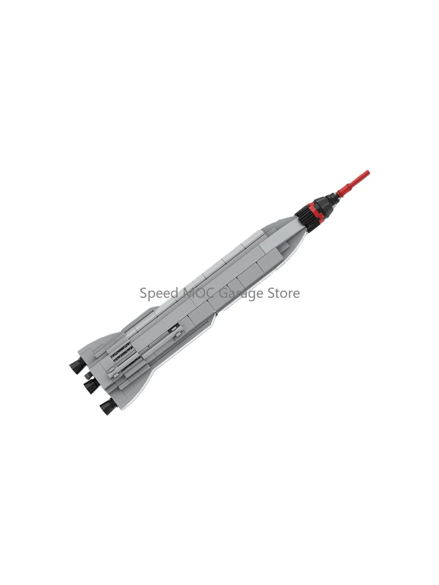 Titan Carrier Rocket Building Kit Mercury Program Space Launch Vehicle Small Particle Bricks Desktop Display Gift view 3