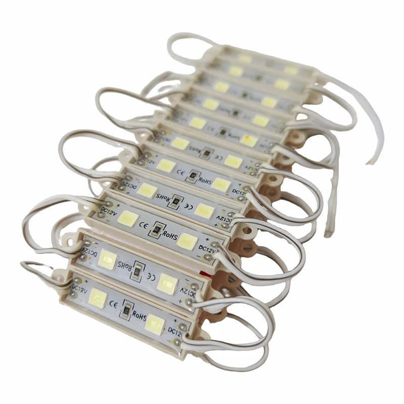 200 قطعة وحدة مصباح تلفزيون Led صغير تيار مستمر 12 فولت 5054 2LED وحدات 0.6 واط مقاوم للماء الخلفية الإعلان ضوء تصميم أكثر إشراقا