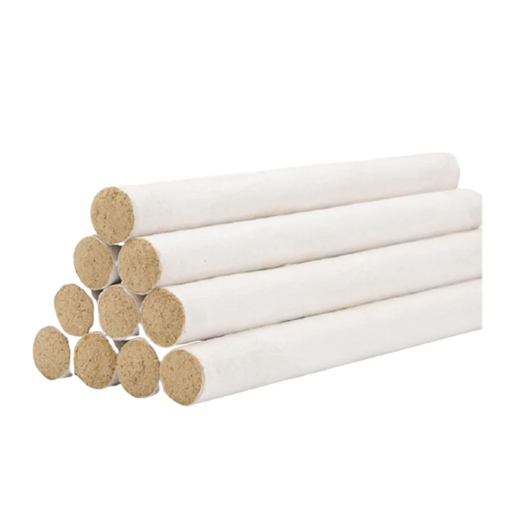 

10pcs Moxa Sticks Handmade Rolls Mugwort Stick Moxibustion Treatment Household White Solid Distributed